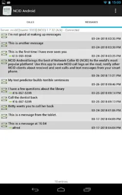 NCIDnAndroid android App screenshot 4